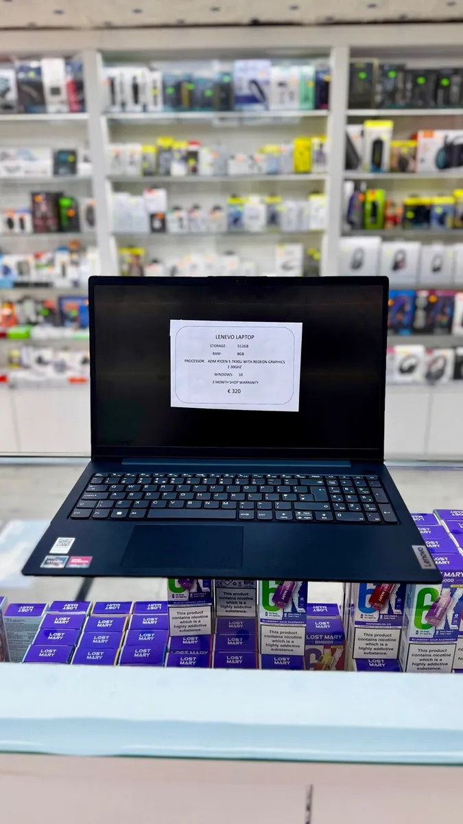 Lenovo laptop( 512GB/ 8GB Ram/ windows 10 )