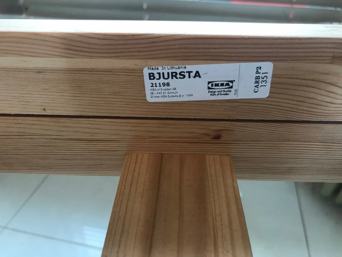 Expandable kitchen table and bench - Image 2
