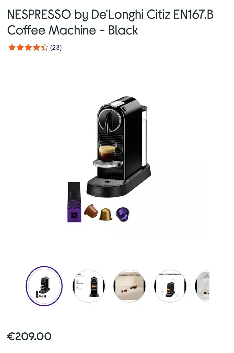 COFFEE MACHINE NESPRESSO CITIZ - Image 4