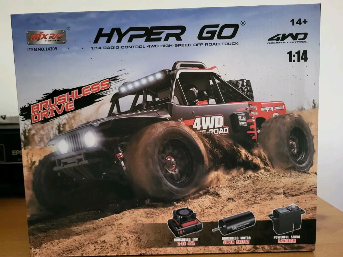 MJX Hyper Go 14209  Brushless 1:14 Scale Truck V3 - Image 1