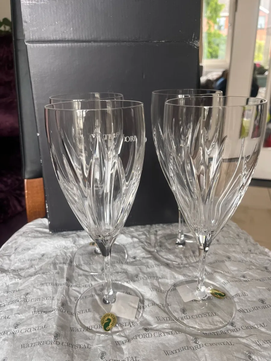 Waterford Crystal Tonn iced beverage glasses x 4 - Image 1