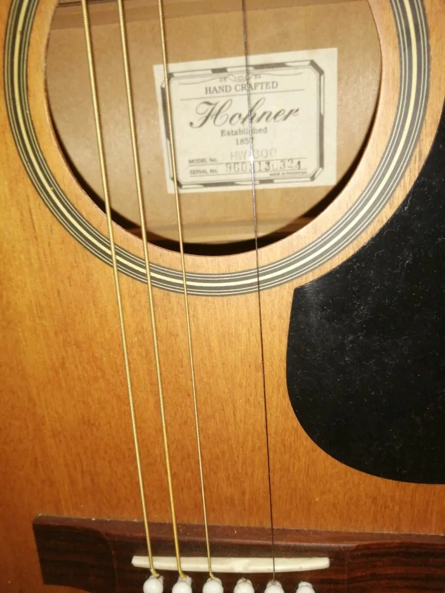 Hohner acoustic guitar - Image 3