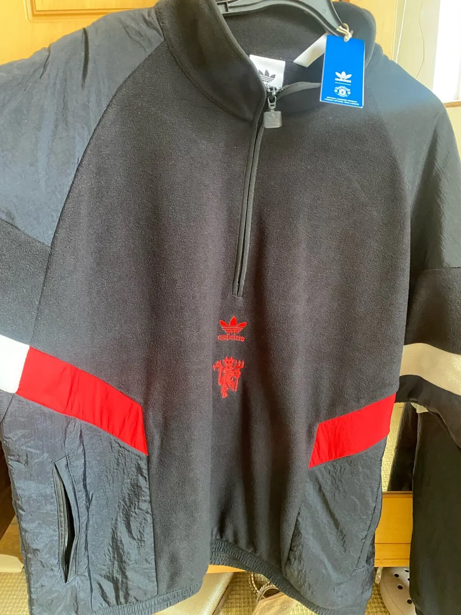 Manchester United Adidas Half zip - Image 1