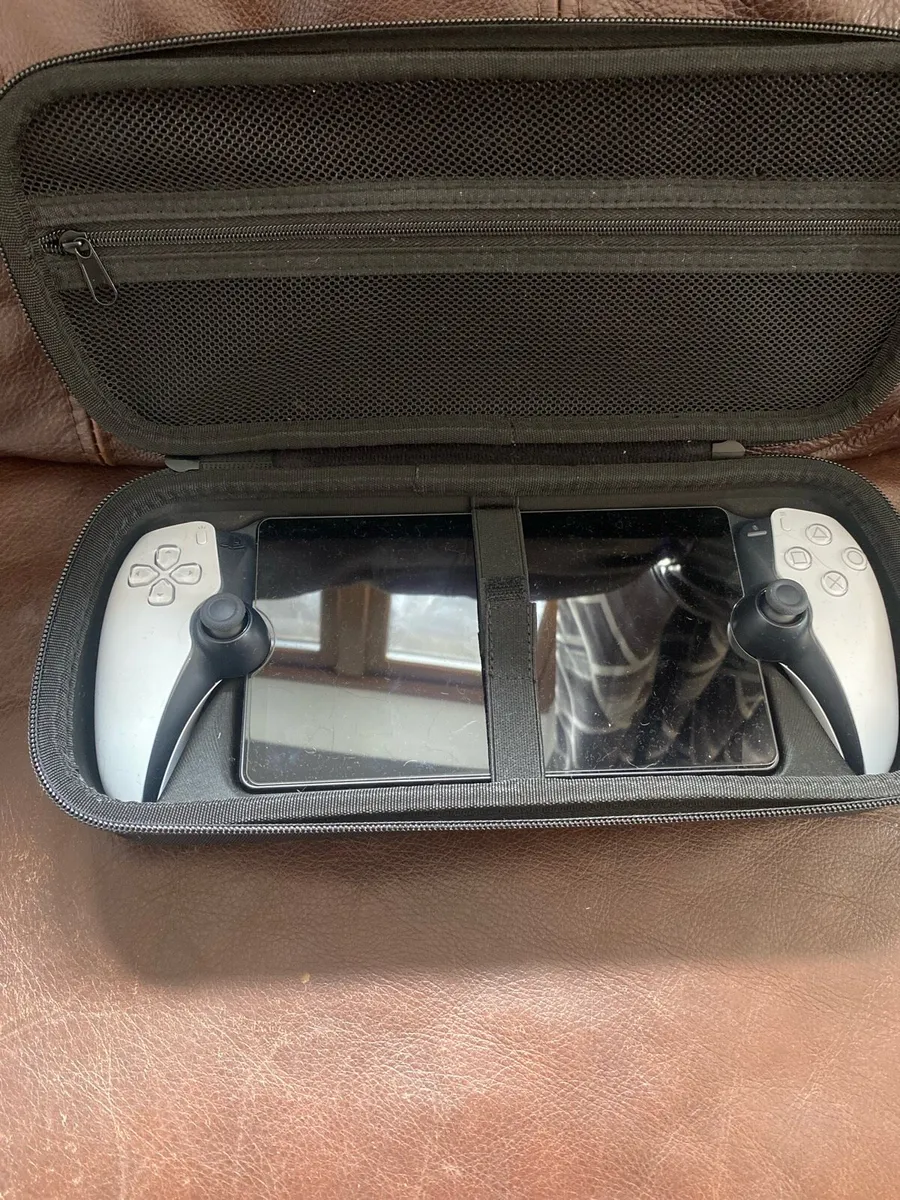 PlayStation portal with screen protector and case - Image 1