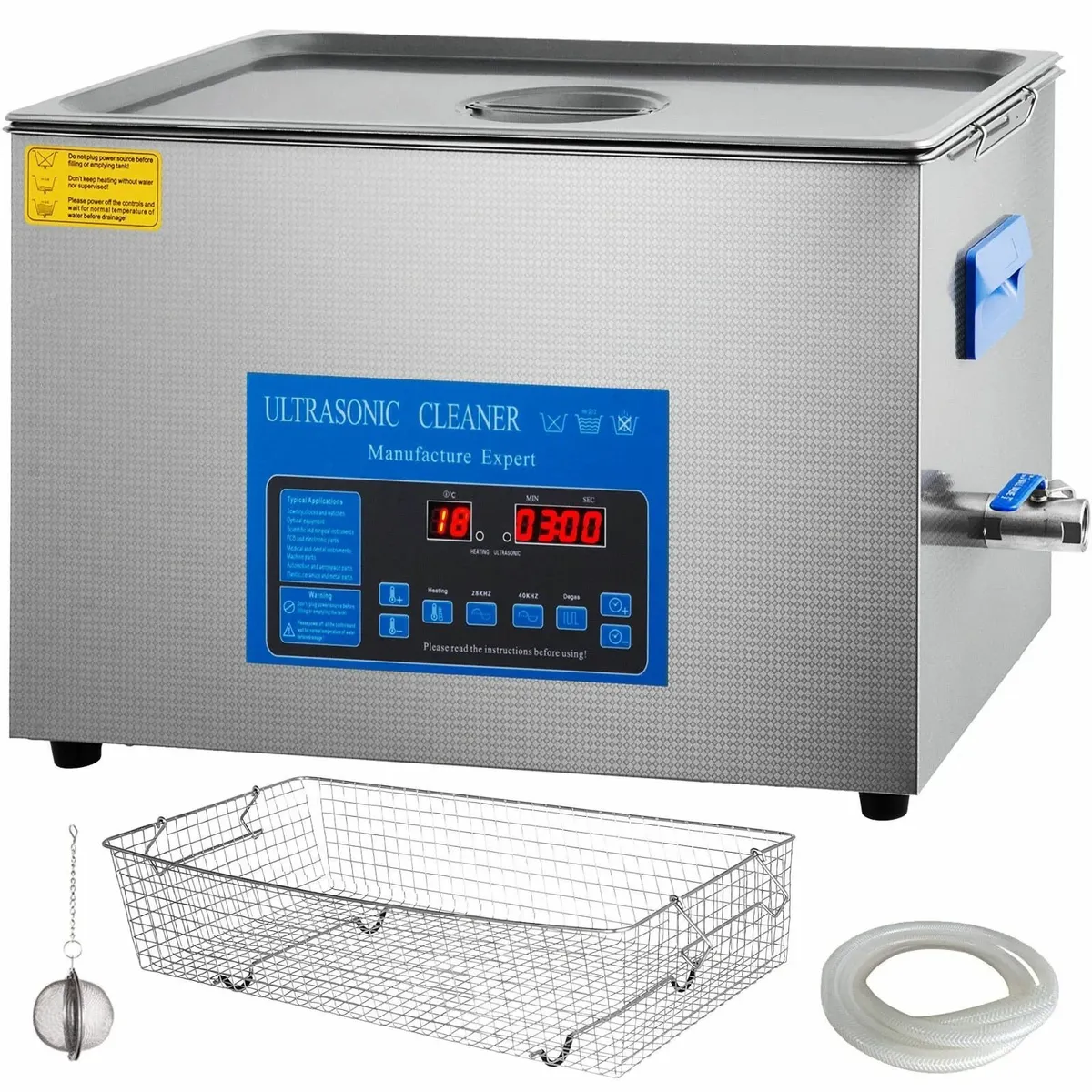 Dual Frequency 22L Ultrasonic Cleaner with Heater - Image 1