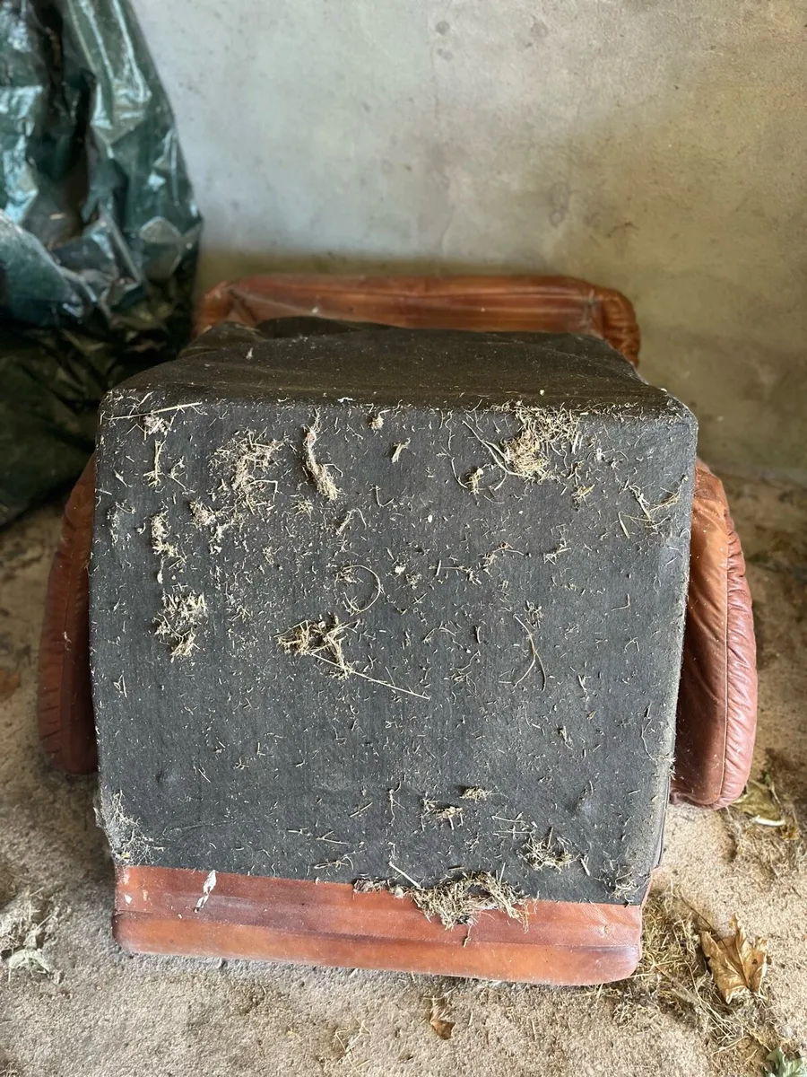 Leather seat cushion inset no base - Image 3