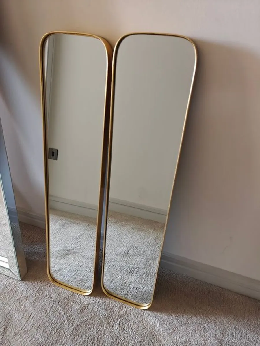 2 X Gold Mirrors Quick Sale