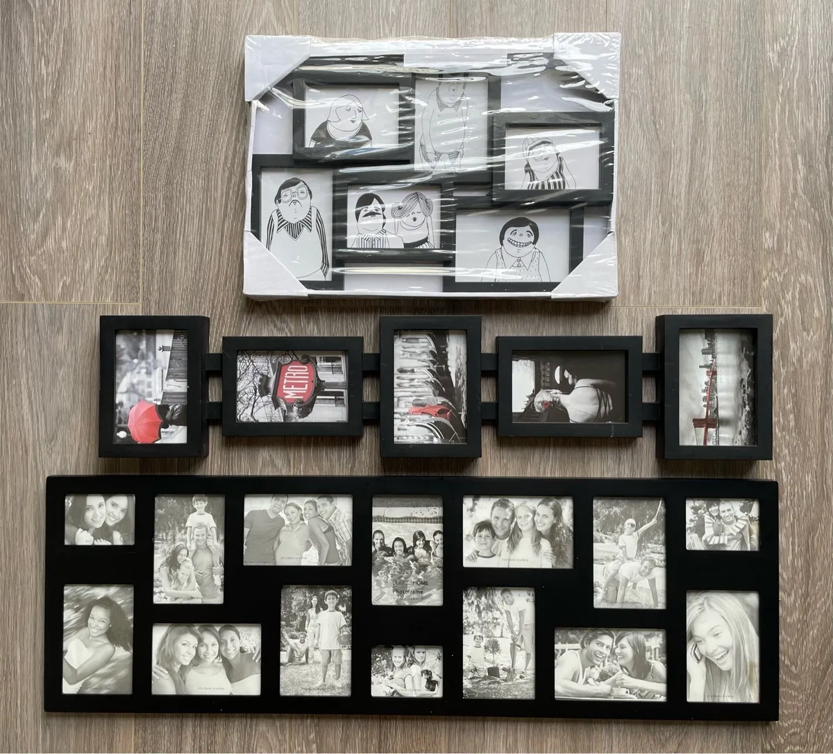 Collection of Black Collage Photo Frames - Image 2