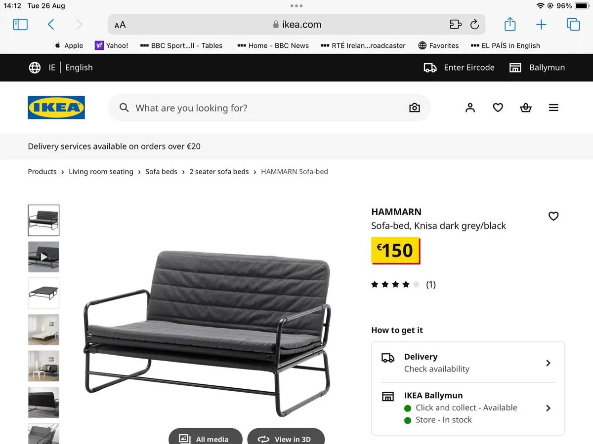 IKEA sofa bed - Image 1