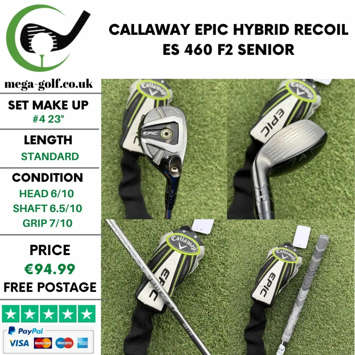 CALLAWAY EPIC HYBRID / #4 23° / SENIOR - Image 1