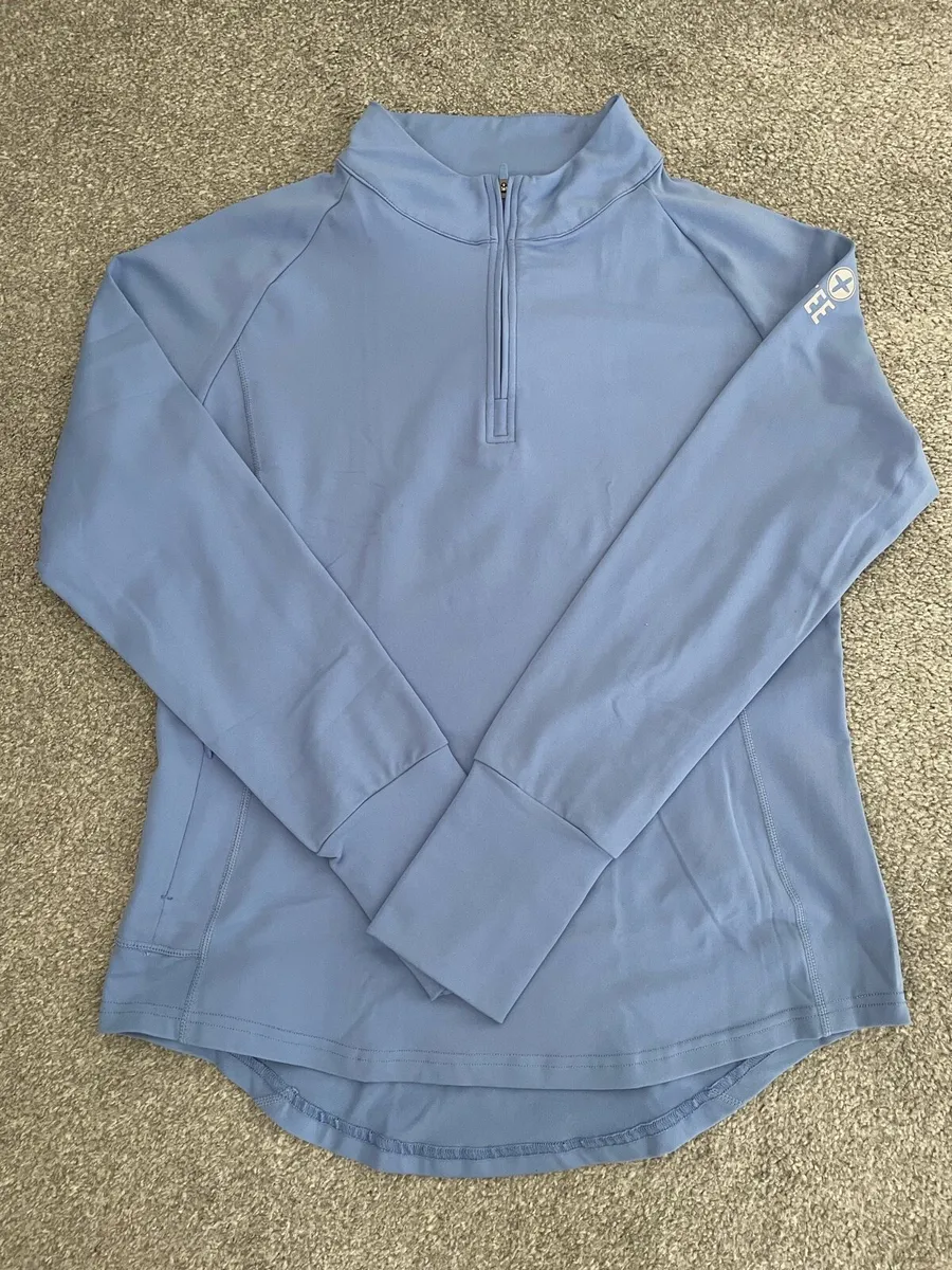 Gym + coffee 1/4 zip blue - Image 1