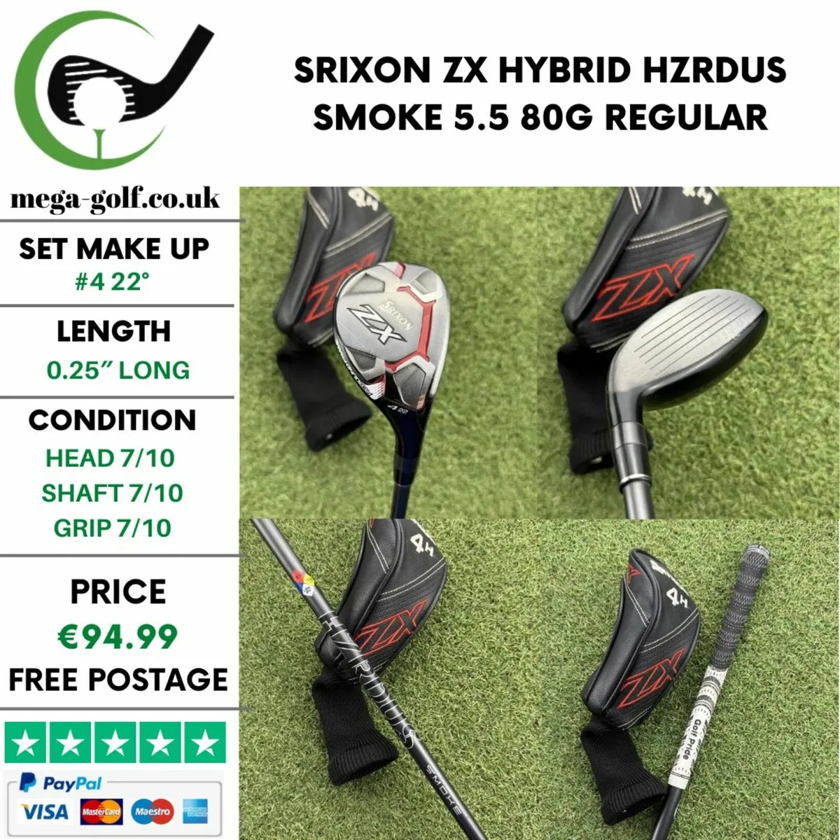SRIXON ZX HYBRID / #4 22° / REGULAR - Image 1