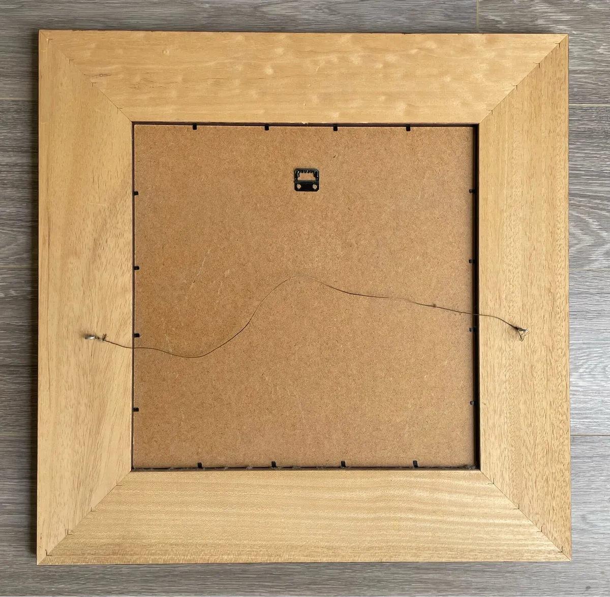 Beautiful Chocolate Brown Walnut Square Mirror - Image 3