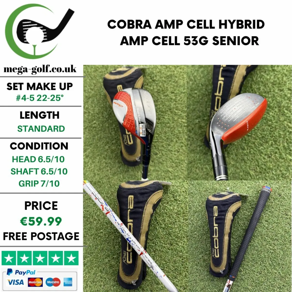 COBRA AMP CELL HYBRID / #4-5 22-25° / SENIOR - Image 1