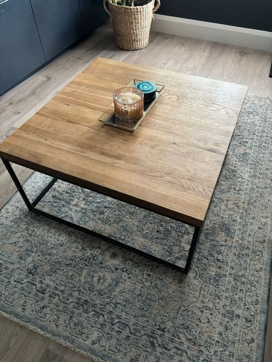 Solid oak coffee table - Image 3