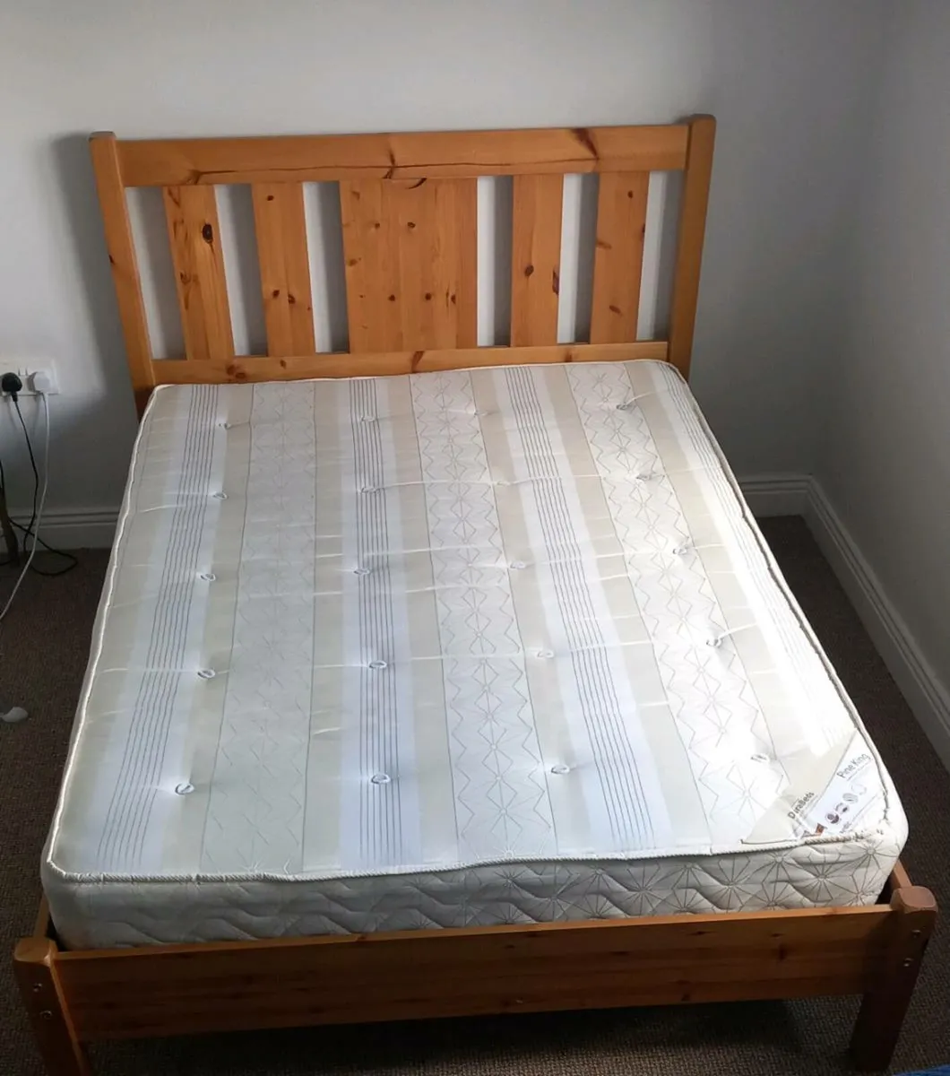 Double Sized Bed Frame with Matress - Image 1