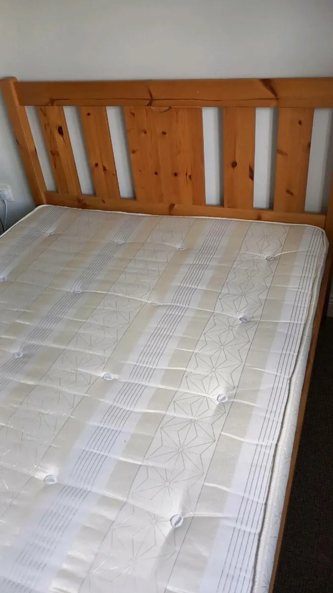 Double Sized Bed Frame with Matress - Image 4