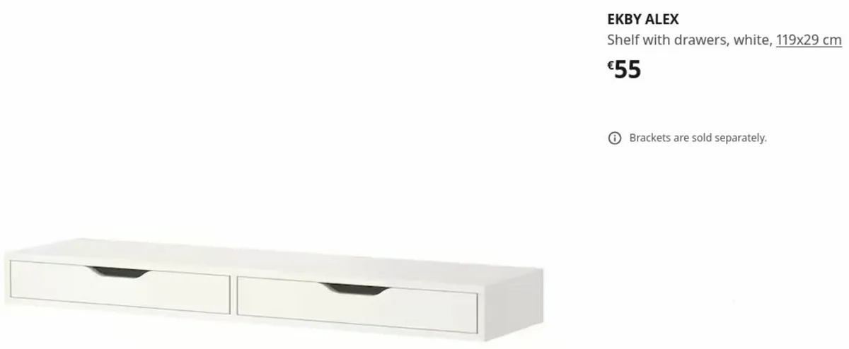 IKEA ALEX EKBY desk top - Image 1