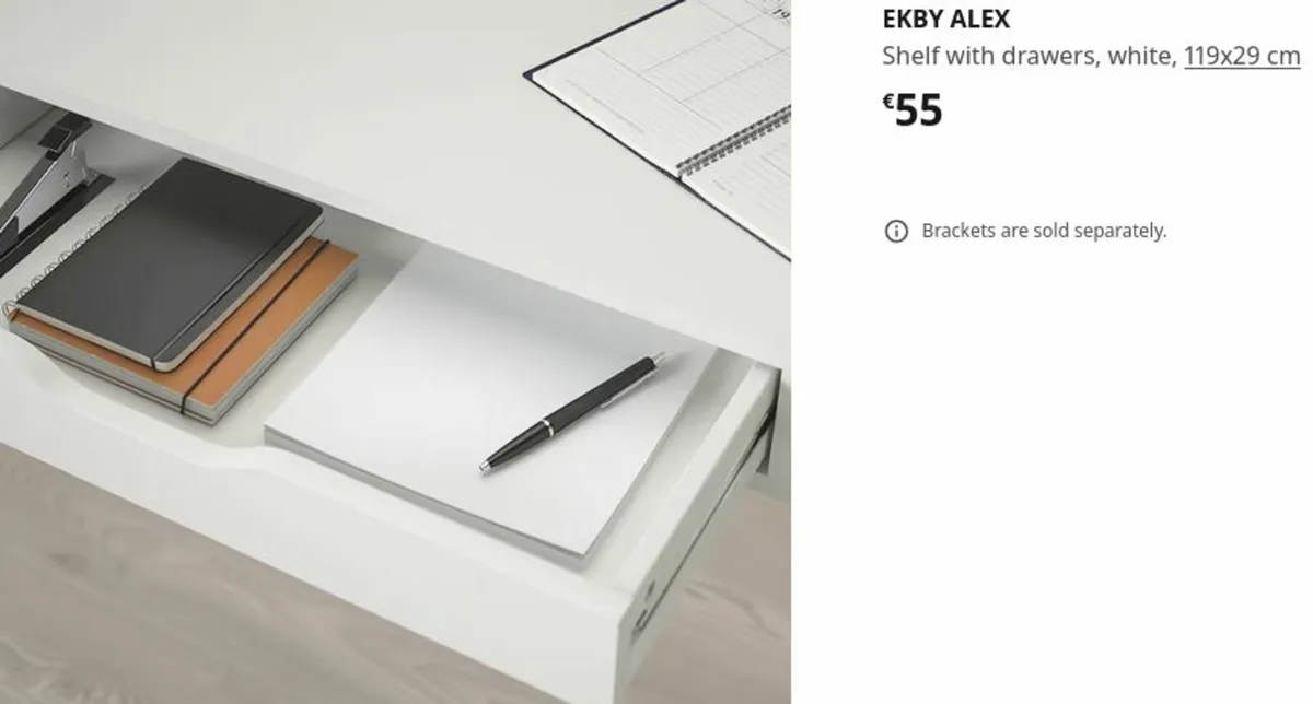 IKEA ALEX EKBY desk top - Image 3