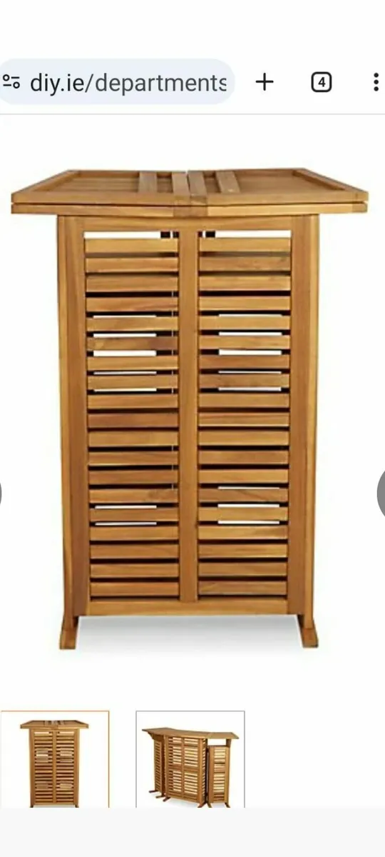 New wooden kitchen bar counter with storage - Image 2