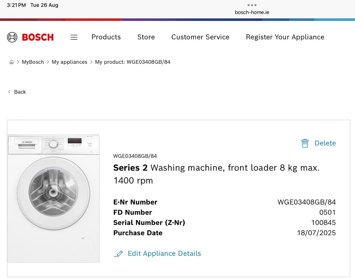 Bosch washing machine - Image 4