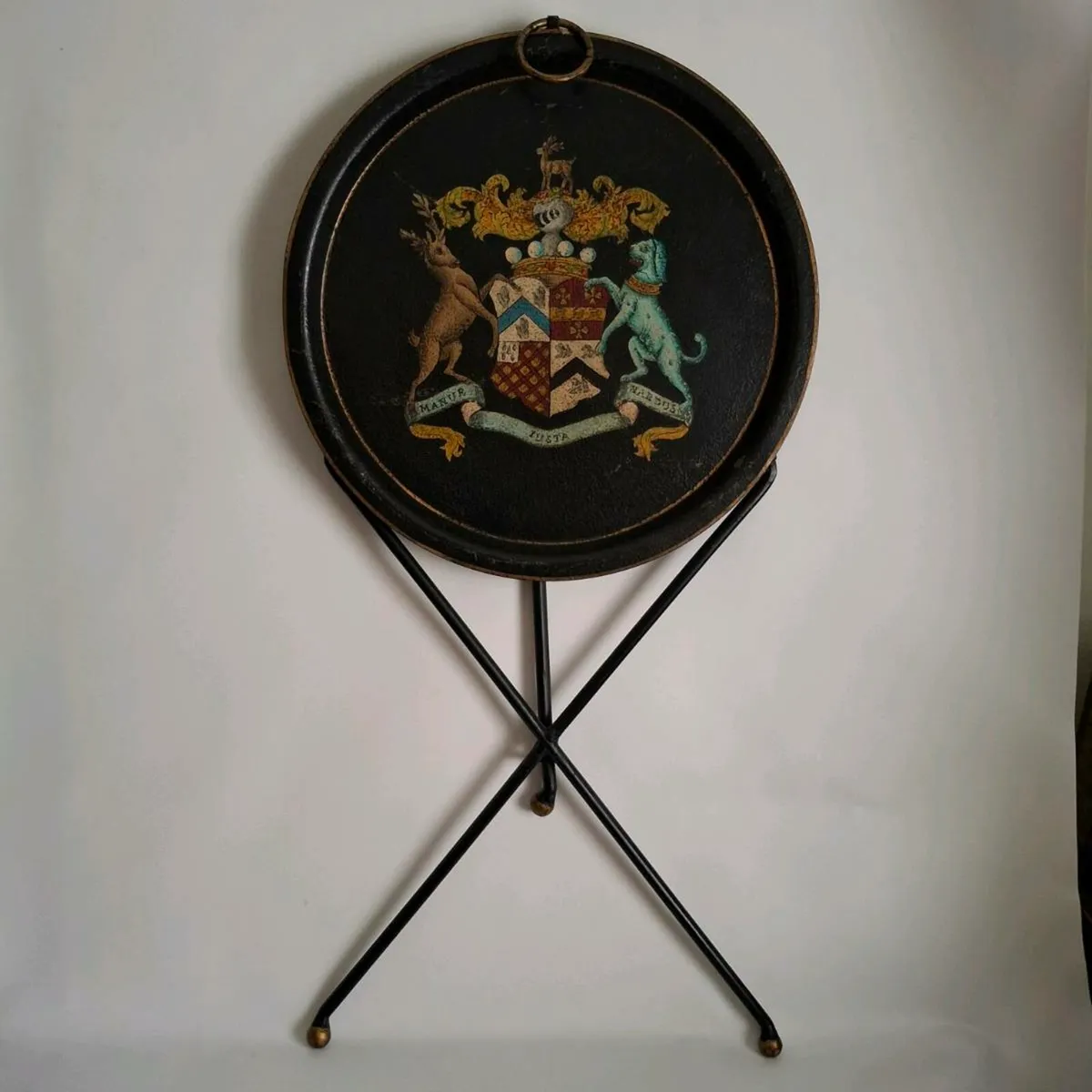 Mid 20th Century Toleware Sidetable - Image 1