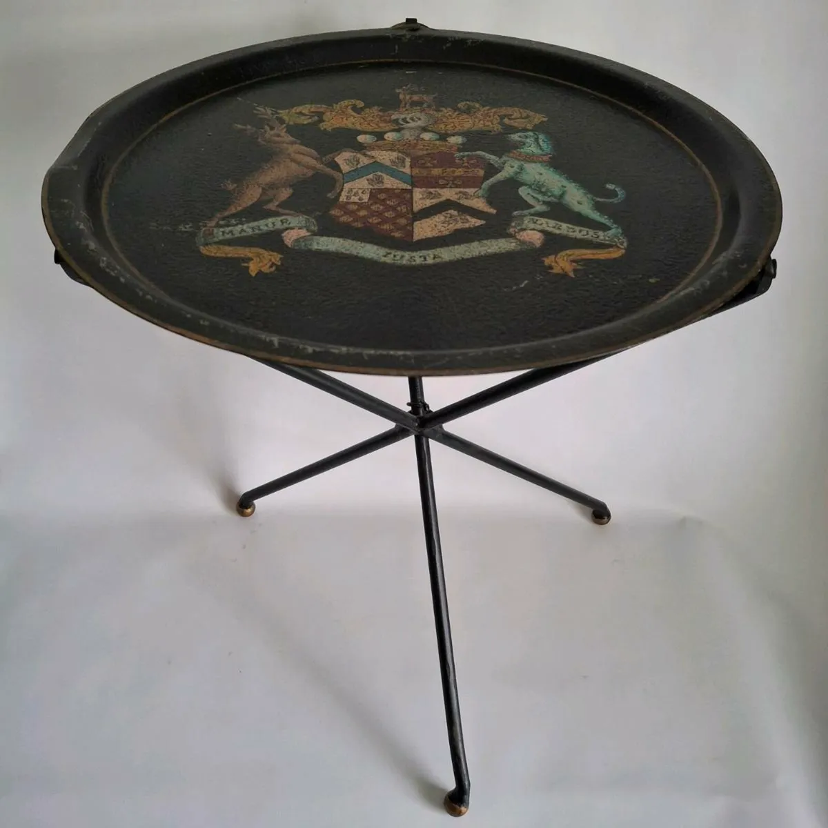 Mid 20th Century Toleware Sidetable - Image 3