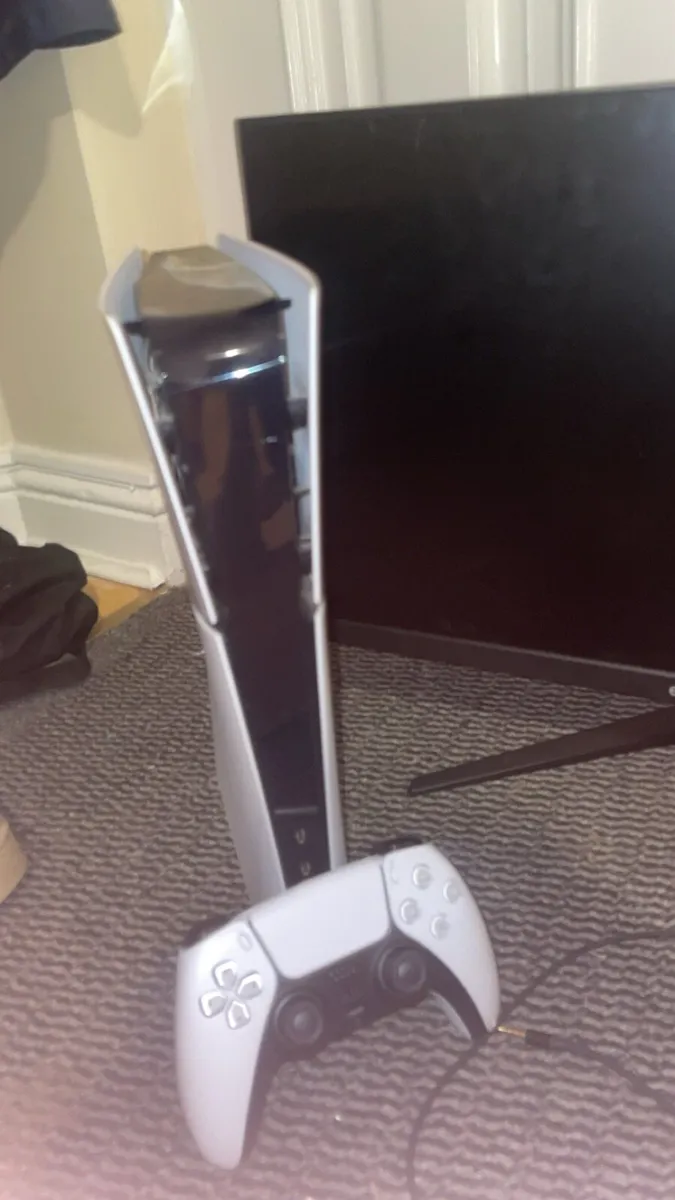 Ps5 with monitor , controller and  headset - Image 2