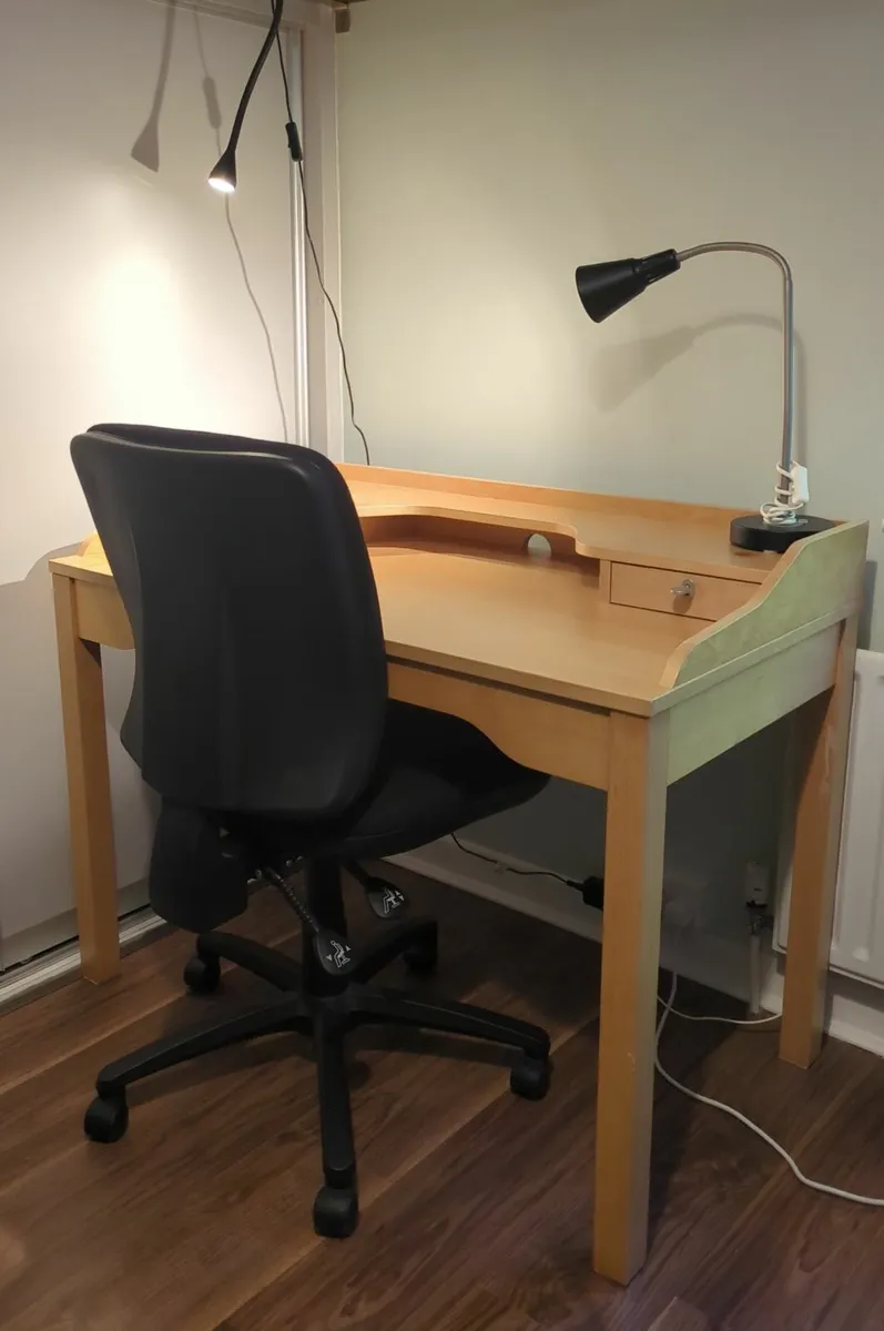 IKEA solid wood desk - Image 1