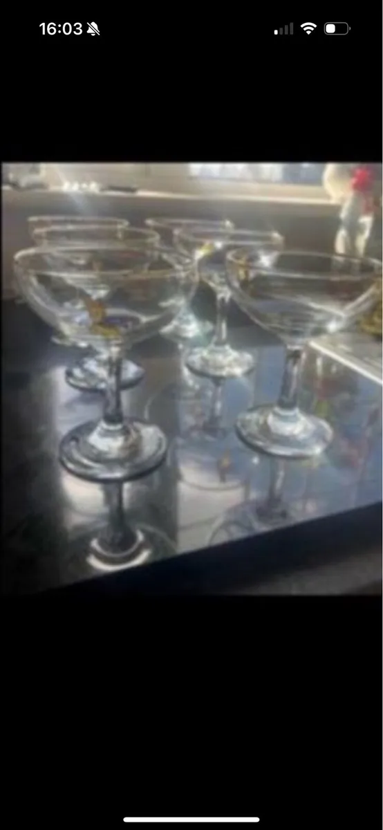 Set of 6 baby sham glass - Image 1