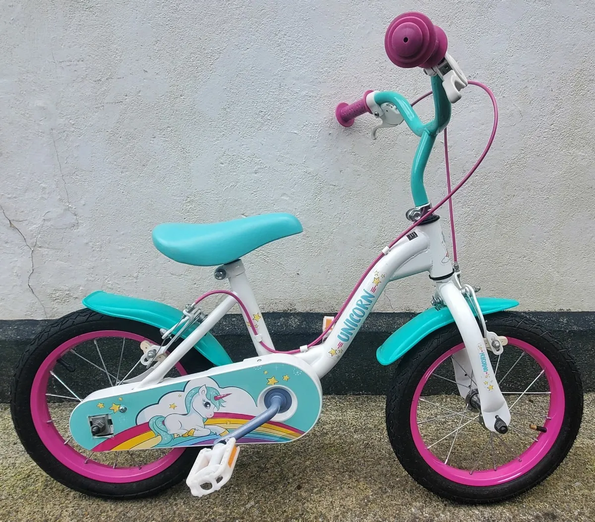 Childs Bike Unicorn 14inch wheels - Image 1