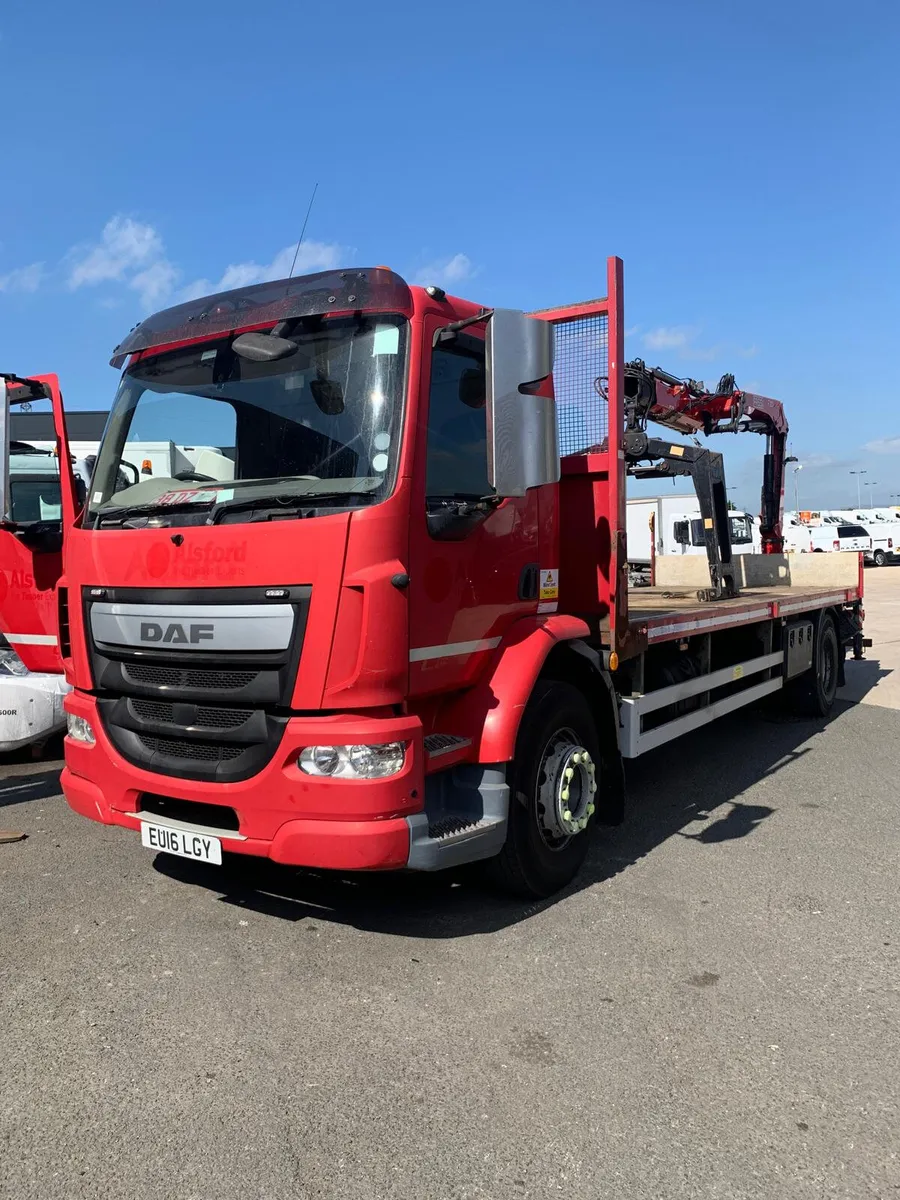 June 2016 DAF LF 55 220 with Fassi Crane - Image 1