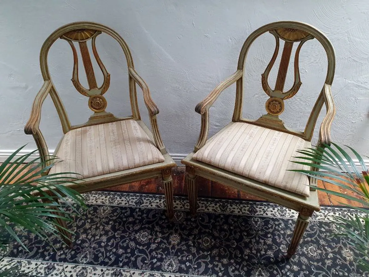 Pair of Gustavian Side Chairs, Sweden, circa 1790 to 1805 - Image 1