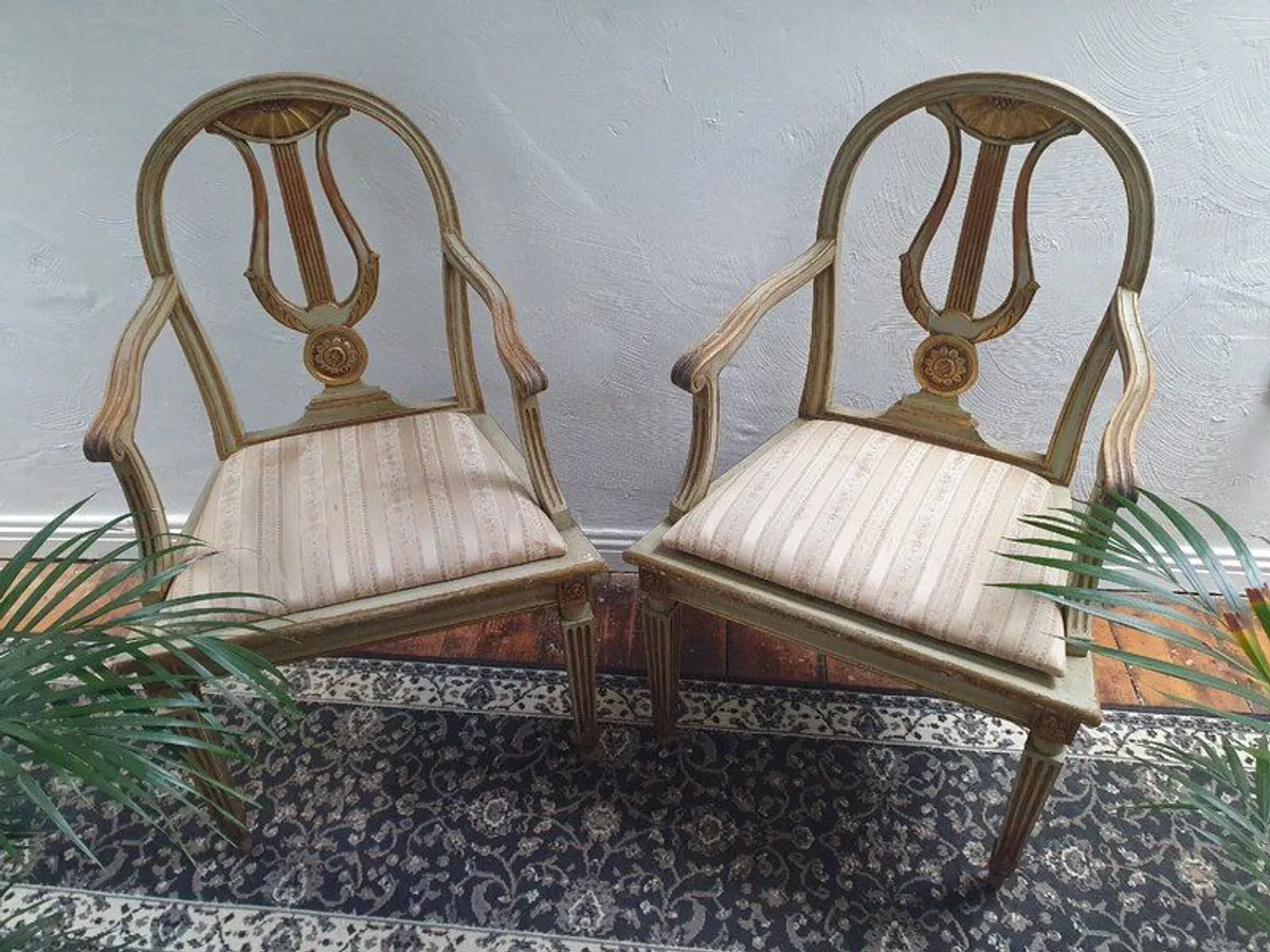 Pair of Gustavian Side Chairs, Sweden, circa 1790 to 1805 - Image 3