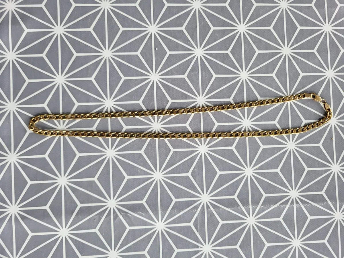 9ct gold curb chain - Image 2