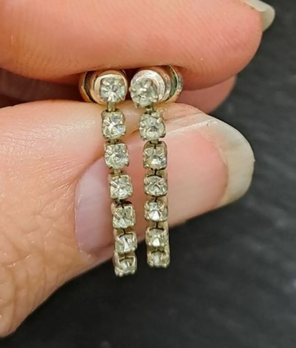Earrings diamond drops - Image 1