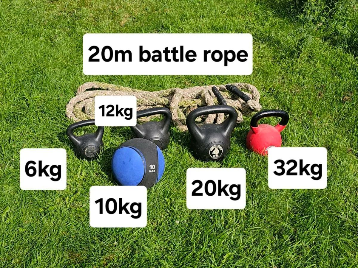 Kettlebells and battle rope - Image 1