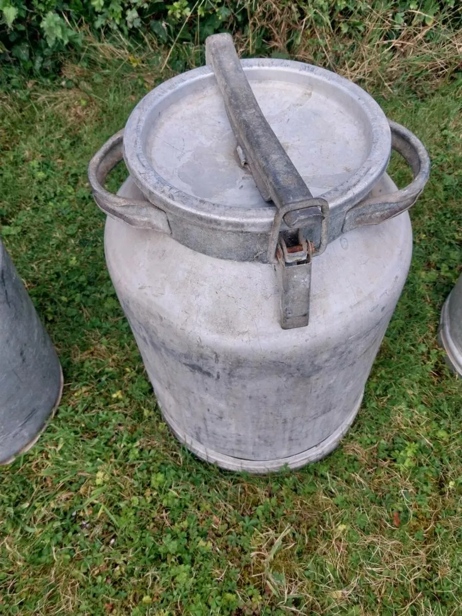 Milk churns x 3 - Image 4