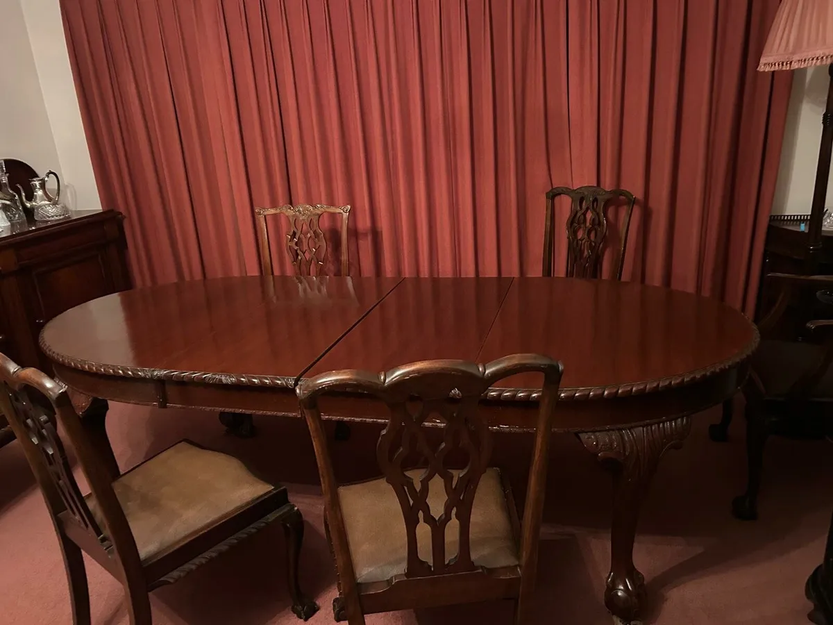 Mahogany Dining Table and Chairs