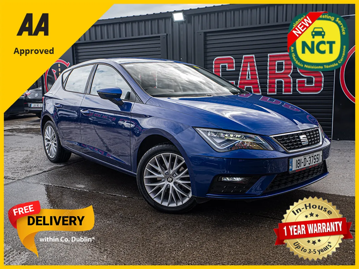 2018 Seat Leon 1.6tdi/New NCT/Irish/1yr warranty - Image 1