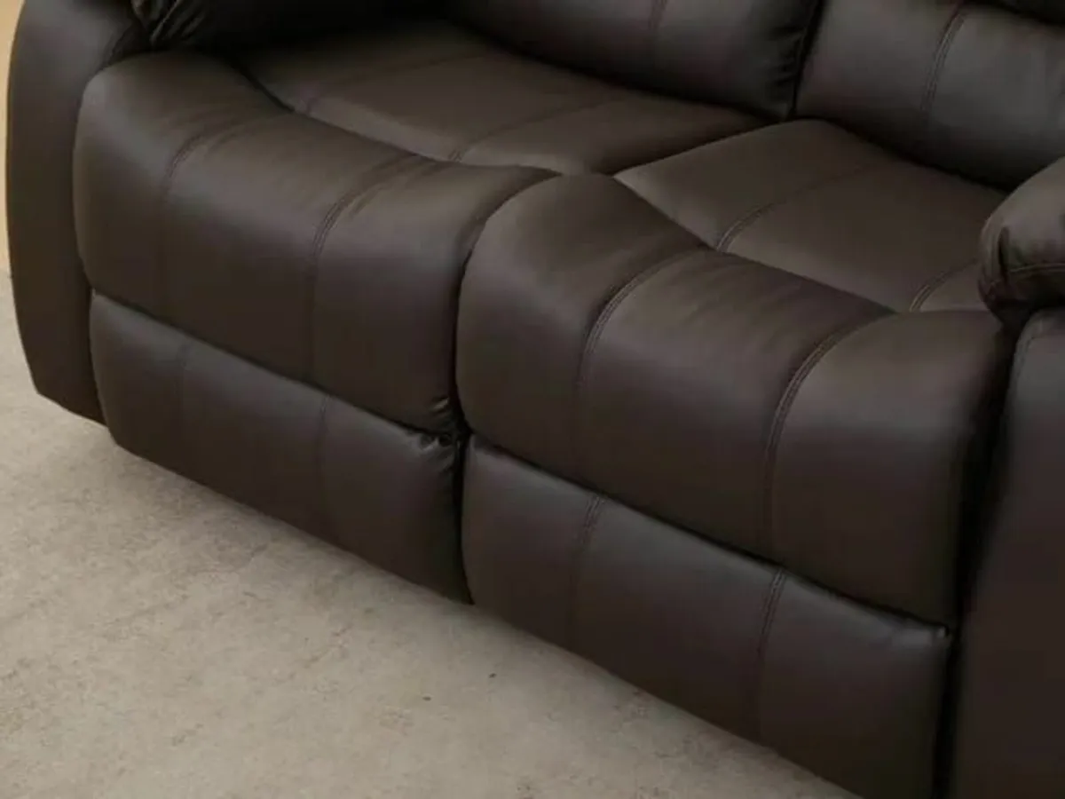 3 Seater PU Leather Recliner Sofa , Waterproof. - Image 3