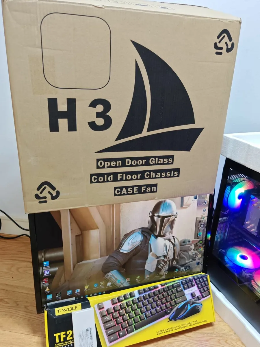 i7 PC GAMING COMPUTER MONITOR 1 TB SSD 10 FANS LED - Image 2