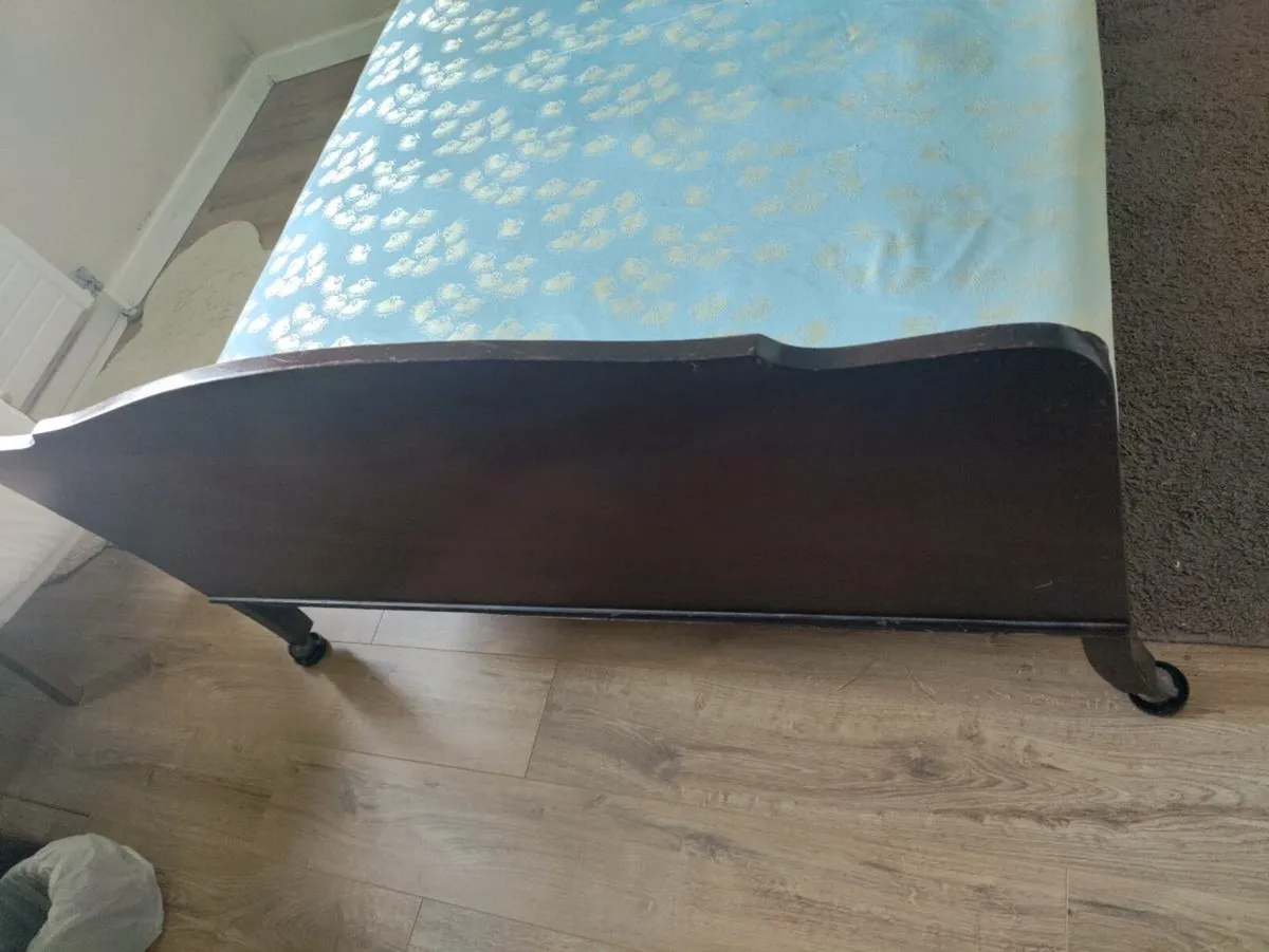 Hardwood Double Bed - Image 4