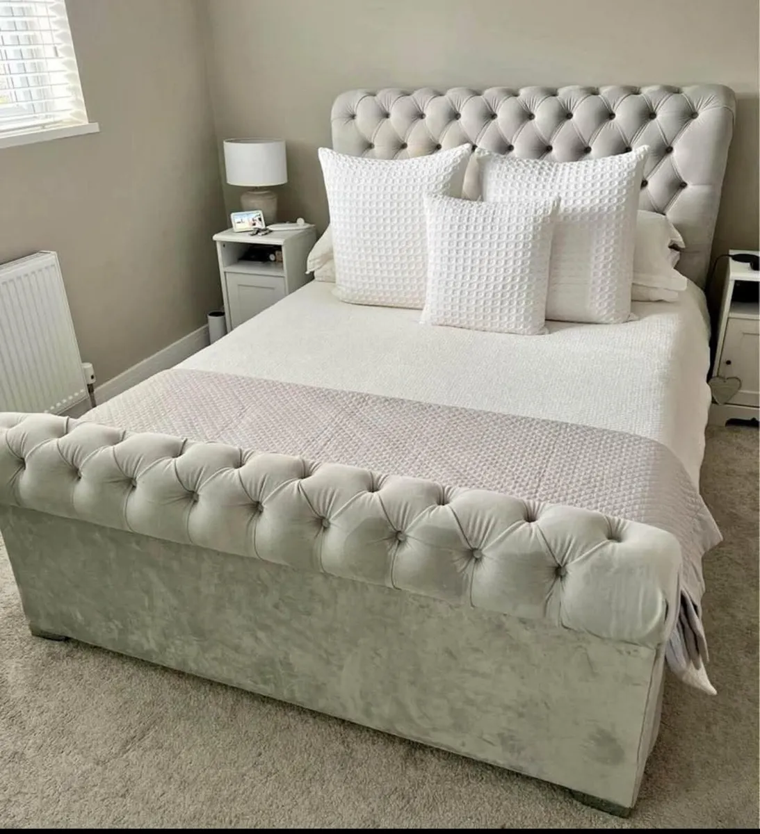 New Double/King Size Bed Frame With Mattress - Image 3