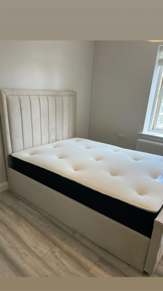 New Double/King Size Bed Frame With Mattress - Image 4