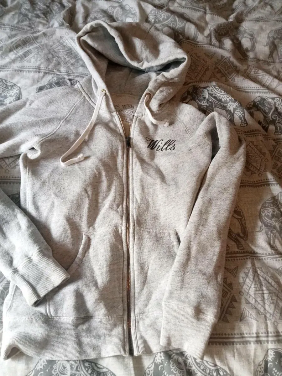 Ladies jack wills grey hoody size 8_10 - Image 1