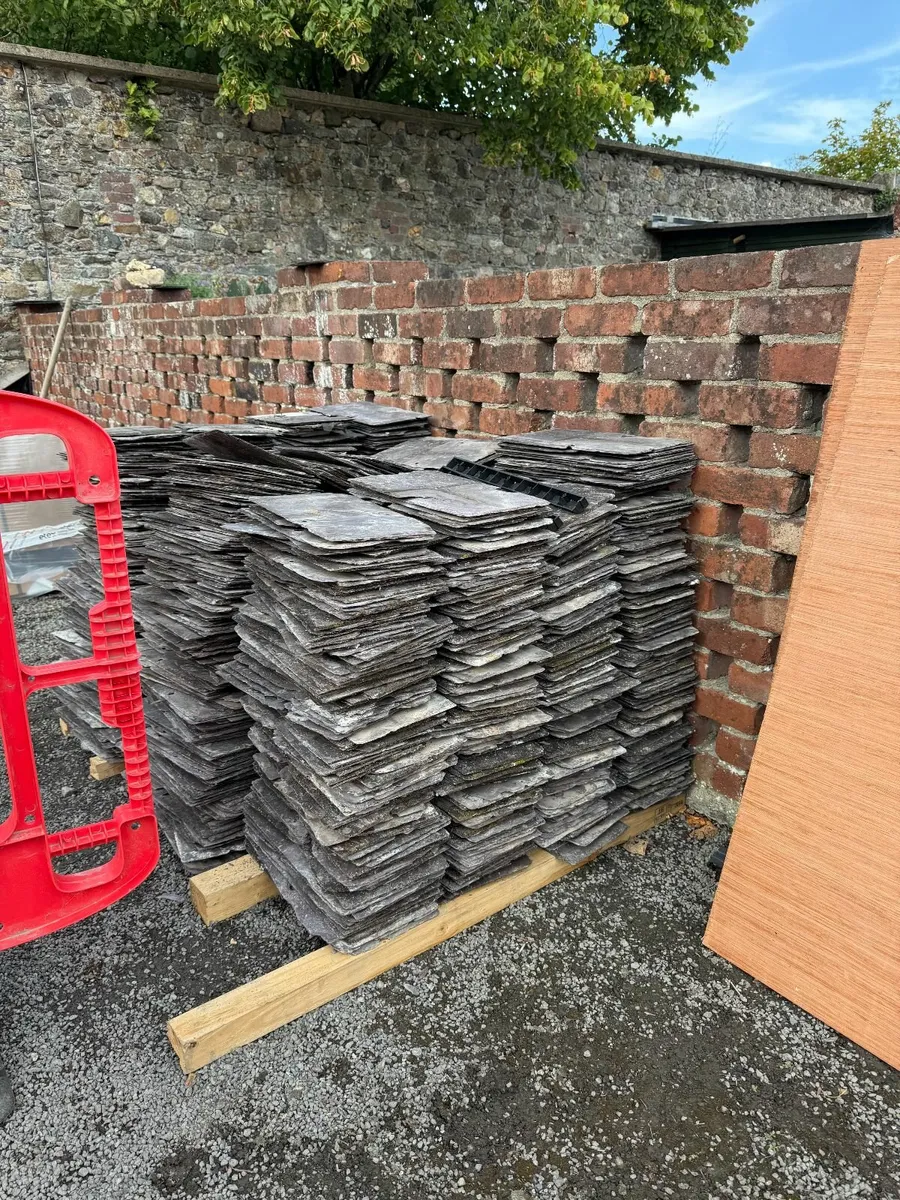 Reclaimed Bangor Blue slates - Image 1