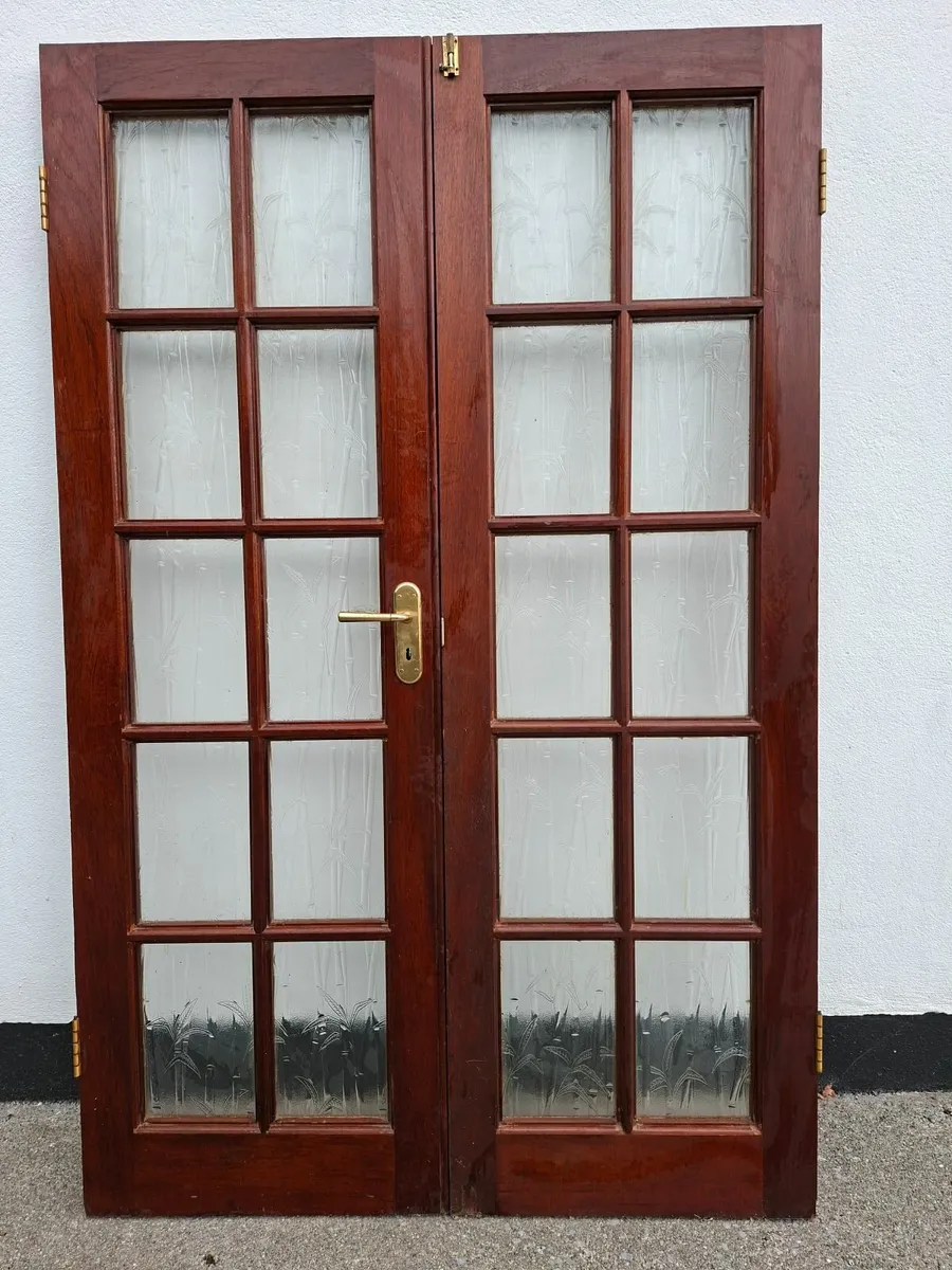 Solid Mahogany double doors - Image 1
