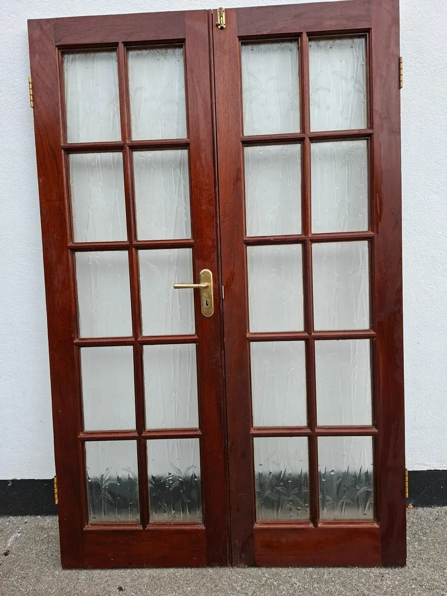 Solid Mahogany double doors - Image 2
