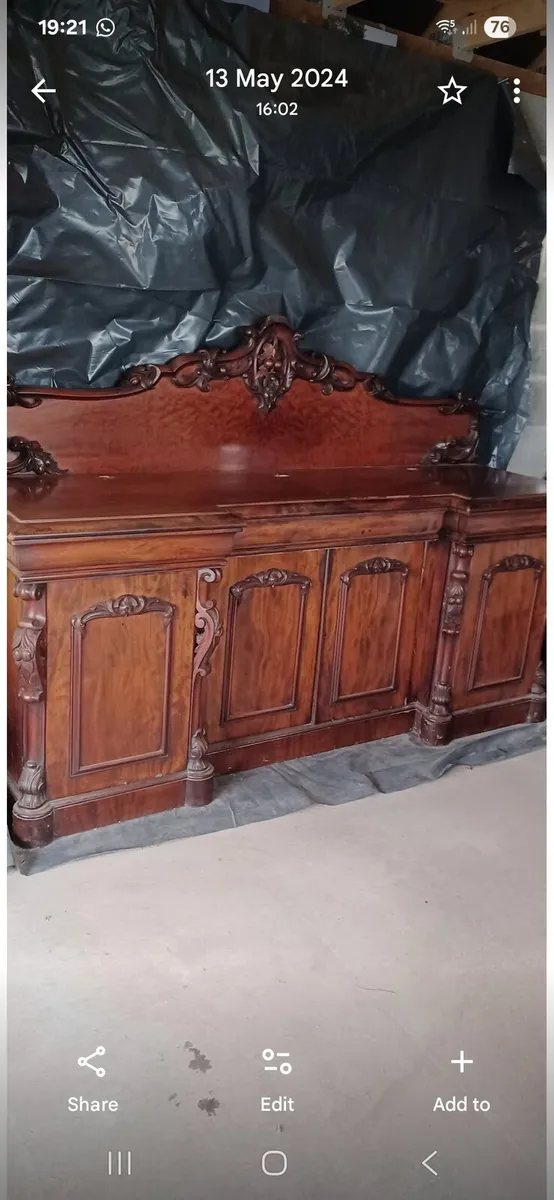 antique mahogany sideboard
